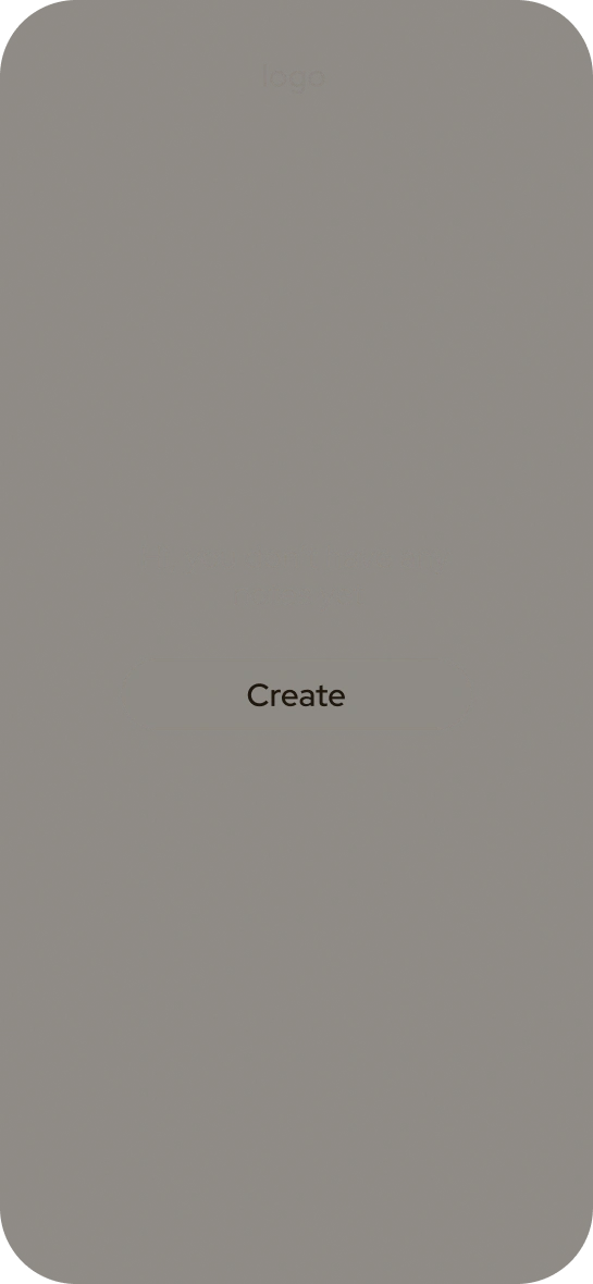 Empty spark list inviting you to create your first note